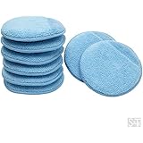 Viking Car Care 426201 Blue 8 Microfiber Applicator Pads with Finger Pockets, 8 Pack
