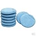 Viking Car Care 426201 Microfiber Applicator Pads with Finger Pockets - 5 Inch Diameter, Blue, 8 Pack