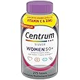 Centrums Silver Women 50+ Multivitamin, 275 Tablets Bundle - Non-GMO & Gluten Free, Adult Multi & Letter Vitamins Herbals & Dietary Supplements for Health
