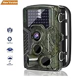 Wildlife Camera, LESHP Trail Hunting Game Camera No Glow 16MP 1080P Motion Activated w/ 120°Infrared Night Version, 2.4'' LCD Display, IP56 Waterproof Design for Animal/Event Observation Surveillance