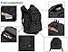 ArcEnCiel Camping Bags Waterproof Molle System Backpack Military 3P Tad Tactical Backpack Assault Travel Bag Cordura -Rain Cover Included (Black)