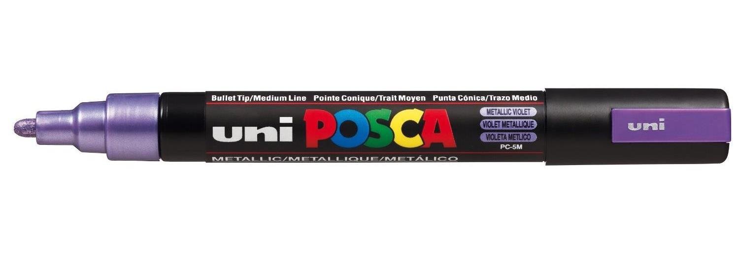Uni-Ball Posca Medium Bullet Tip Marker - Metallic Violet
