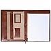 Alpine Swiss Genuine Leather Writing Pad Portfolio Business Case for Left & Right Handed Use with Tablet Sleeve Brown