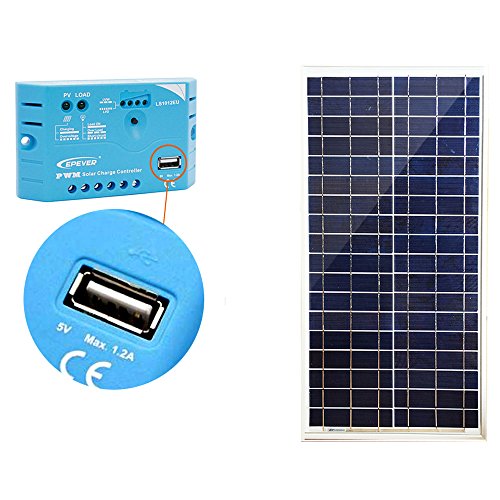 ACOPOWER 25 Watts 12 Volts Polycrystalline Solar Kit Off-Grid System â€¦