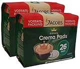 Jacobs Kronung Crema Coffee Pods for Senseo, Medium Roast, 26 count (pack of 2)