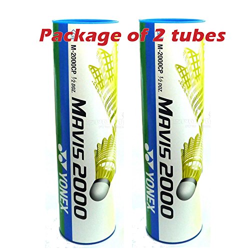 UPC 636225655444, Yonex Mavis 2000 Nylon Badminton Shuttlecock (Yellow 2 Tubes)