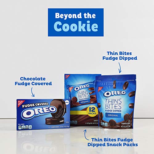 Oreo Thins Bites Fudge Dipped Cream, Original, 6 Count Pricepulse