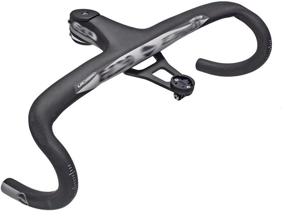 RXX666 Bike Drop Handlebar, Full Carbon Fiber Bicycle Handlebar, Road Bike Bender, Track Bike Integrated Bender 400 * 100mm, Suitable for Road Bikes Unisex/Men and Women
