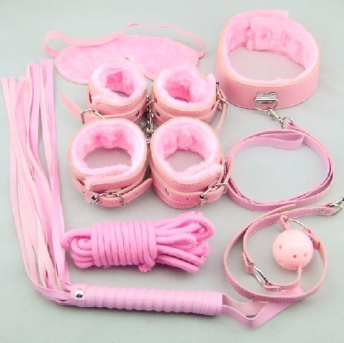 OrangeTag Secret Under Bed System---easy Fashion Pink Bondage Kit Leather Restraints for Couple Lover Adult (Pink)