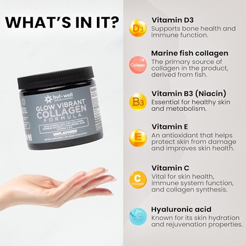 HVL-WELL ORGANIC COLLAGEN PEPTIDE POWDER UNFLAVORED, 20 SERVINGS, 115.4G