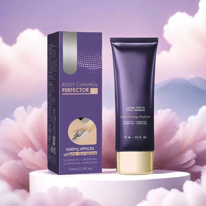 Body Coverage Perfector, 2025 New All Over Complexion Perfector, Tattoo Cover Up Makeup, Waterproof, Long Lasting& Sweatproof Body Concealer 74ml/2.5fl oz