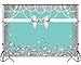 Mocsicka Breakfast Blue Bow-Knot Birthday Backdrop Sweet 16 Turquoise Bow Photography Background 7x5ft Vinyl Bridal Shower Wedding Party Banner Supplies Backdrops