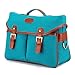 Kattee Vintage PU Leather Canvas DSLR Mirrorless Camera Shoulder Bag for Canon Nikon, etc (Large, Blue)