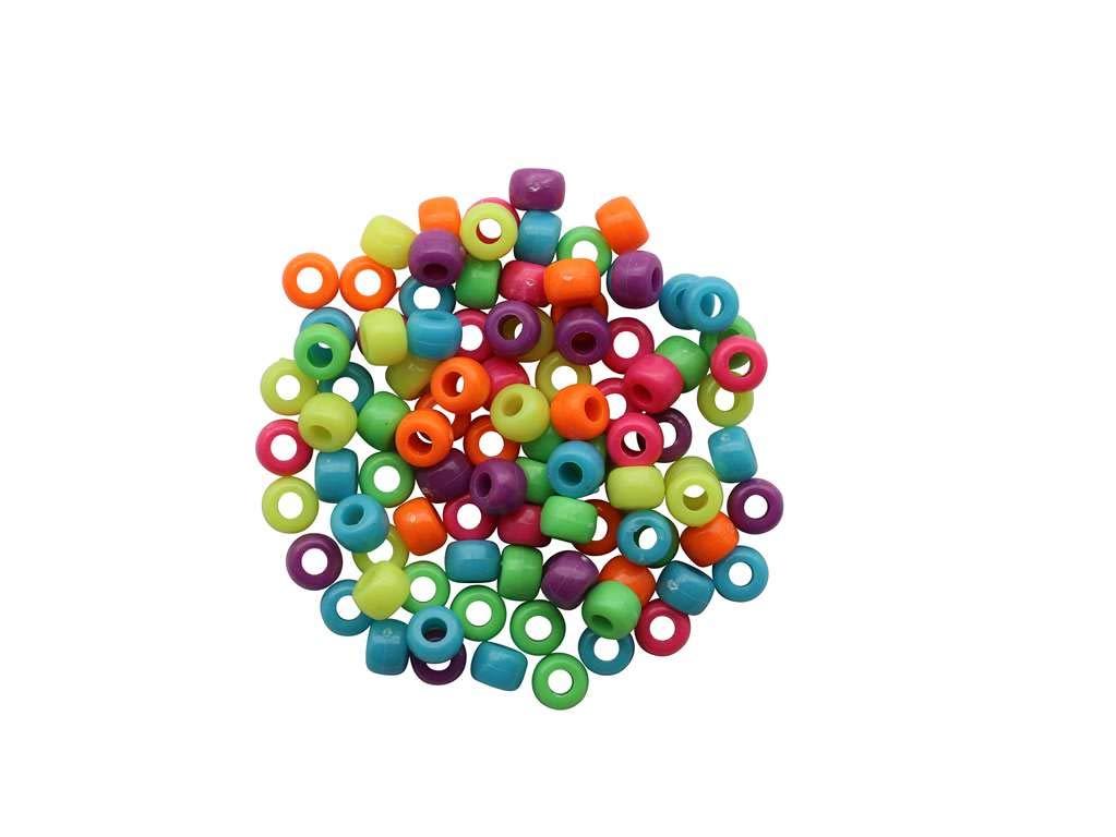 GLOREX Beads, Neon, 6x9mm