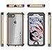 Ghostek Atomic Waterproof for iPhone SE (2020) Case, iPhone 7, iPhone 8 Phone Cover with Heavy Duty Underwater Protection Aluminum Metal Frame (Gold)