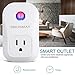 DEKINMAX WiFi Smart Plug Outlet,Compatible with Alexa Echo,Wireless Energy Monitoring Socket with Timing Function,Remote Control Light Switch,Control Your Devices from Anywhere , No Hub Required