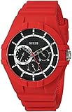 GUESS Men's Silicone Casual Watch, Color: Red (Model: U0942L4)