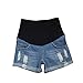 Sunny Thin Shorts Plus Size Summer New Jeans Pregnant Women Maternity Shorts Linen Pants Care Belly Denim Cotton