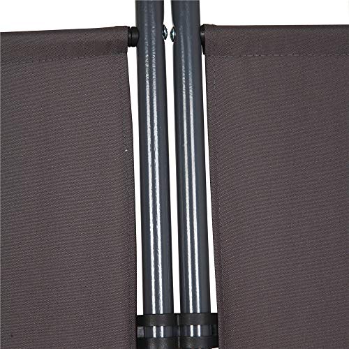 STEELAID Three Panel Unit Room Divider Office Partition Classroom and Dorm Privacy Screen 102" W X 71" H (Grey) - Thumbnail 7