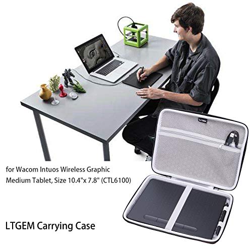 LTGEM Hard Case Fit for Intuos Wireless Graphic Medium Tablet