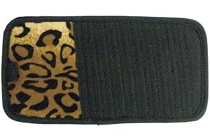 LA Auto Gear Tan Leopard Animal Print 10 CD/DVD Car Visor Organizer