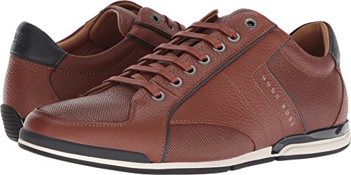 Hugo Boss BOSS Men s Saturn Low Profile Sneaker by BOSS Green Medium Brown 10 D US