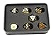 Fantasy Unlimited Solid Metal Polyhedral Dice Set for Dungeons and Dragons, Pathfinder and other RPGs, Gold