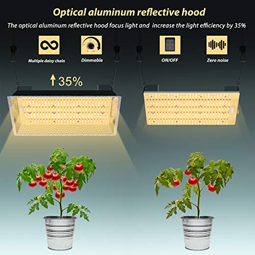 iPlantop Daisy Chain 1500w LED Grow Light with 504pcs LEDs, Dimmable