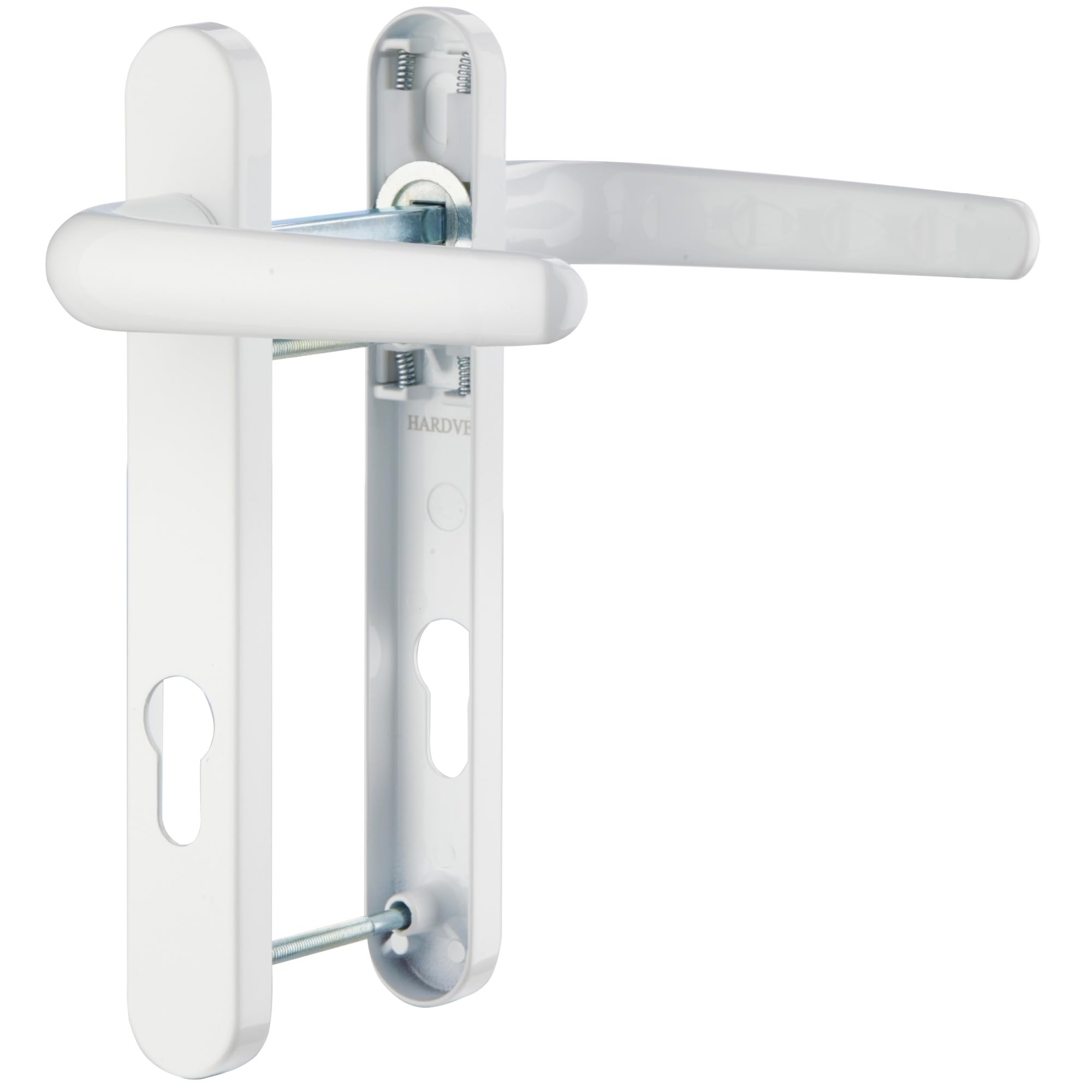 Hardver White UPVC Door Handles Set Lever/Lever Pro Linea 92pz - 122mm Screw to Screw - Upvc Door Handle - Modern Design