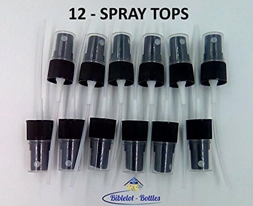 Spray Top For 15 ml &amp; 5ml Bottle Replacement Top for Young Living/doTerra Oil Bottles for Essential Oils by BIBLELOT-BOTTLES (12)