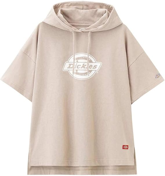 Amazon Dickies ディッキーズ パーカー 半袖 Tシャツ 半袖tシャツ レディース Tシャツパーカ プルオーバー プルパーカー 02 3911 ベージュ F Tシャツ カットソー 通販