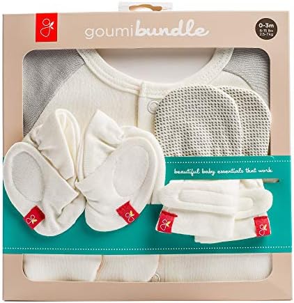 Baby Tie On Hat, Soft & Secure (Drops Gray, 0-3 Months)