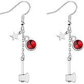 OKEYCH Horror Movie Inspired Gift Horror Fan Earrings Movie Fandom Jewelry Cosplay Merch