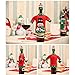 Wine Bottle Cover,Justdolife Christmas Bottle Covers Hat Cover Scarf Cover for Xmas Party Kitchen Table Decor Hotel Bar