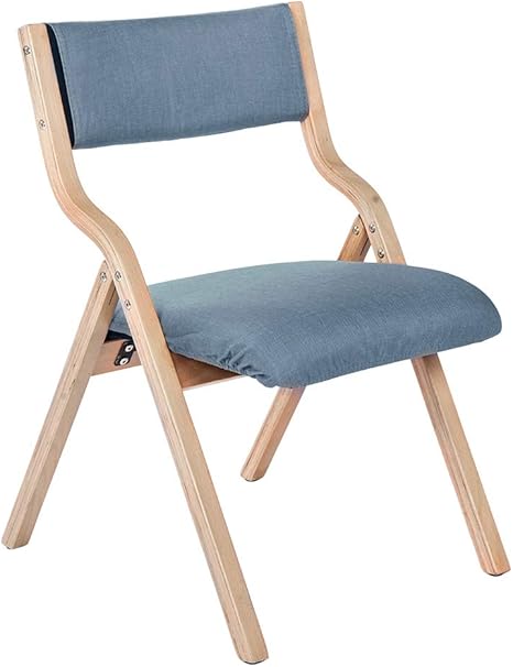 Amazon Mylohas ダイニングチェア 木製 椅子 完成品 介護チェア イス 折りたたみチェア カバー洗える 7色選択可能 リビング ブルー ダイニングチェア オンライン通販