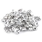 50Pcs Rhinestone Crystal Buttons With Metal Loop Round Buttons For Sewing Sofa Upholstery Button DIY Crafts Decoration (Size:25mm)