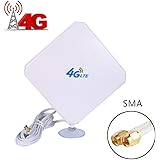 URANT SMA 4G LTE Antenna High Gain 35dBi 3G 4G Wifi Antenna Dual Dual Mimo Long Range Network Outdoor Antenna Cell Phone Booster Signal Amplifier Mobile Broadband for ZIT Huawei Vodafone etc