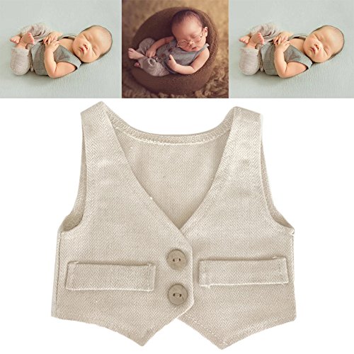 Fashion Newborn Baby Photo Props Outfits Costume Vest for Boy Girls Photography Shoot