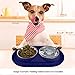 Bonza Two Piece Replacement Stainless Steel Dog Bowls for Pet Feeding Station. For Small Dogs and Cats,12oz