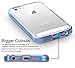 iPhone SE Case, Ansiwee Reinforced PC Frame & Highly Durable Crystal Slim Shock-Absorption Flexible Soft Rubber TPU Bumper Hybrid Protective Case for Apple iPhone SE/iPhone 5s & 5 (Blue)
