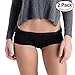COMFORTABLE CLUB Women's Modal Cheeky Briefs Hipster Panties Underwear 2-Pack