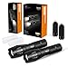 [2 PACK] LED Tactical Flashlight 5 Modes, Flashlights High Lumens, Zoomable, Handheld Flashlight - Best For Camping, Hiking, Dog Walking
