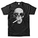 Warren Zevon Skull - Black T-Shirt