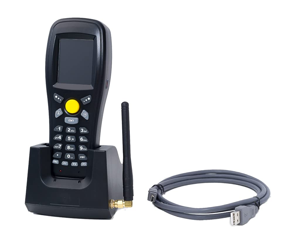 Data Collector with Barcode Scanner and Docking Station, Wireless, Color Display and Easy-to-read Keyboard, Three Scanning Modes, Memory Mode for up to 50,000 Codes, Inventory Mode, HDWR HD-PS8B