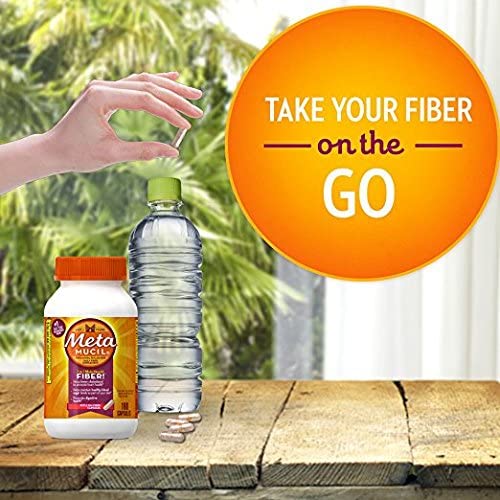 Metamucil, Psyllium Husk Capsules, 300 Capsules, 3-in-1 Fiber Supplement, Daily Psyllium Husk Fiber Capsules Help Support Digestive Health by Promoting Regularity*, Help Supplement Daily Fiber Intake