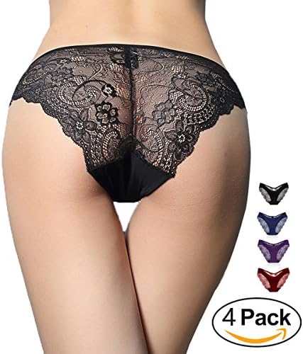 Panbra Womens' Printed Seamless Lace Hipster Bikini Panties Pattern D XL