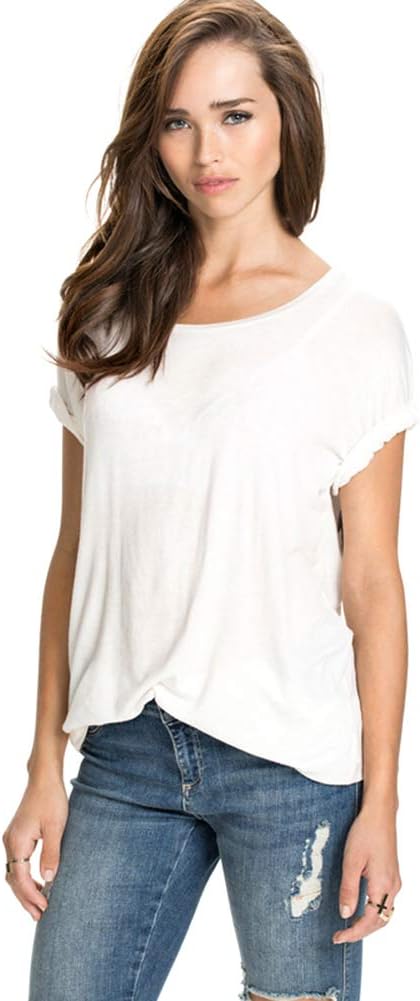 FV RELAYWomens Casual Angel Wings Short Sleeve Plus Size T Shirts Summer Tops Tee