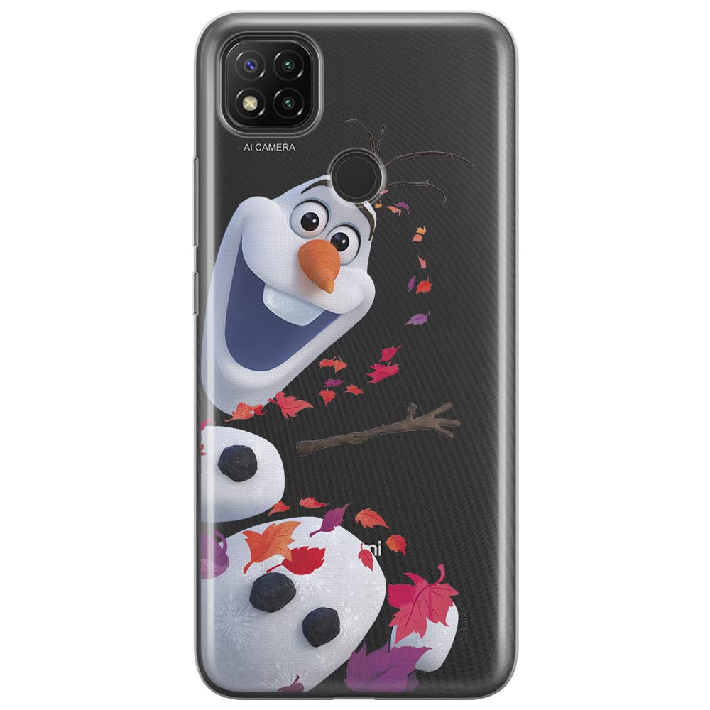 ERT GROUP mobile phone case for Xiaomi REDMI 9C original and officially Licensed Disney pattern Olaf 003 optimally adapted to the shape of the mobile phone, partially transparent