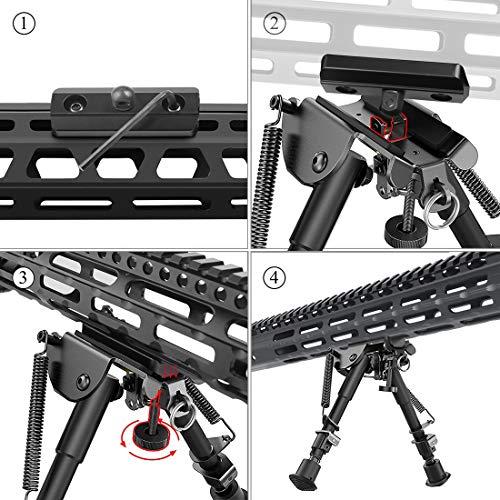 Xaegistac Rifle Bipod 69 inch Mlok Bipod with Mlok Adapter,Lightweight