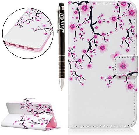 Huawei Mate 9, Huawei Mate 9 Book-Style Leather Mobile Phone Case Wallet Saincat Scratch Bumper Mobile Phone Case Back Cover Retro Butterfly Flower Pattern PU Leather Case Wallet Case Folio Flip Cover Book Style Folding Bag in Leather Look with Stand Function and Card Slot and Magnetic Closure Case Flip Case for Huawei Mate 9